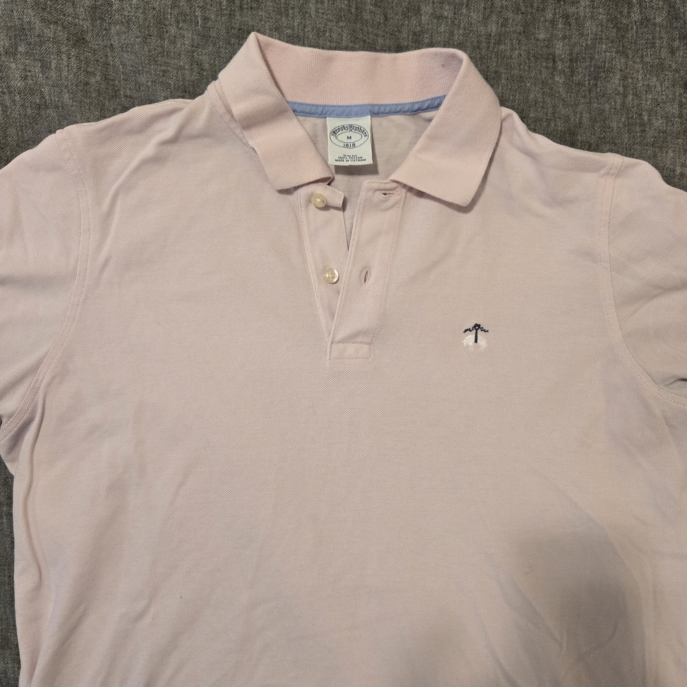 Brooks Brothers Pink Slim Fit Polo Shirt